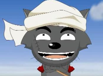 坏笑，wolfy laughter？